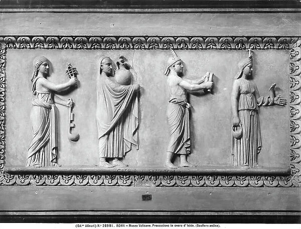 Relief depicting a procession in honour of Isis, kept in the Vatican Museums