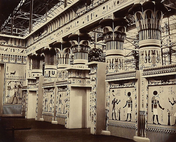 Reproduction of the Egyptian courtyard inside the Crystal Palace, London