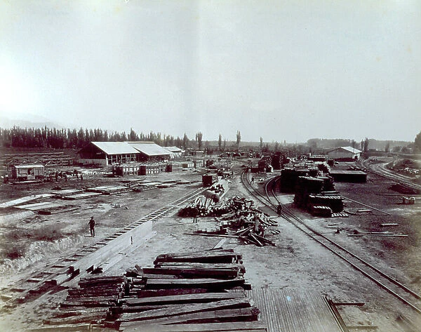 The station of Mendoza under construction