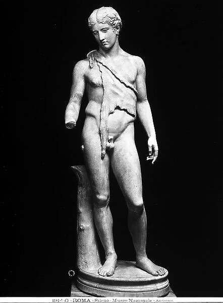 Statue of Silenus, in the National Museum of Rome at the Baths of Diocletian, Rome