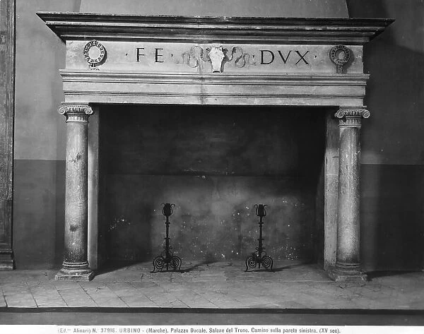 A stove located inside the Throne Room, Ducal Palace, Urbino