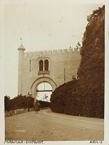 View of the castle of Miramare, Photography of the Austro-Hungarian Empire