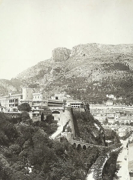 View of the city of Montecarlo. Principality of Monaco, France