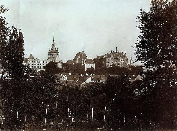 View of the city of Sighisoara (ex-Schassburg), in Rumania