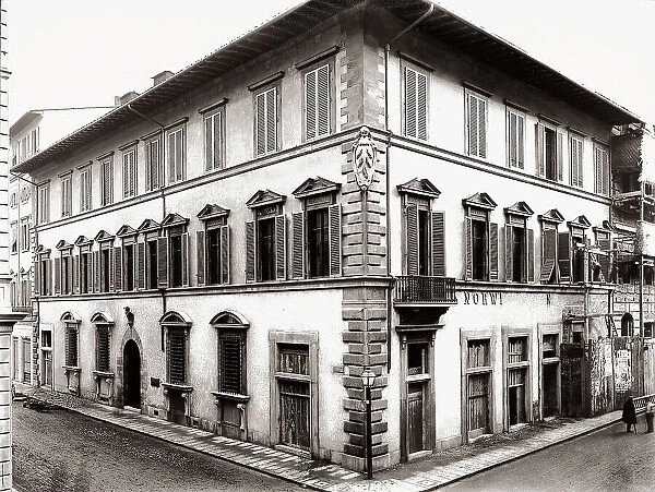 View of Palazzo Vecchietti, also known as Palazzo del Diavolino, between Via Strozzi and Via Vecchietti, Florence