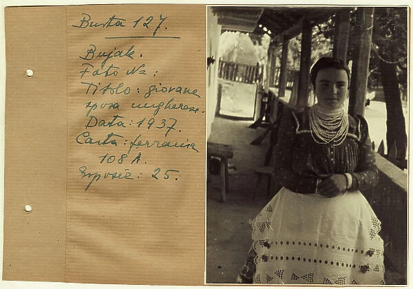 Young Hungarian woman in wedding dress