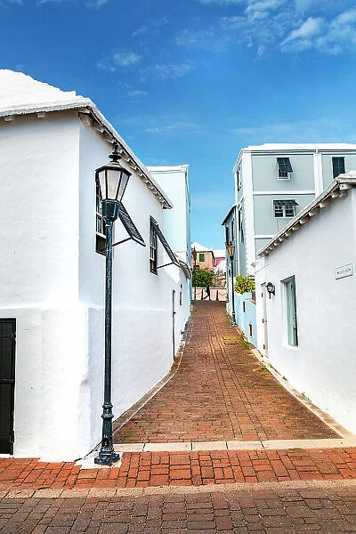 Bermuda, St George, street scene, architecture
