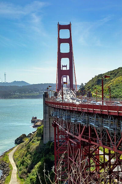 California, San Francisco, Highway 101 leading to Golden Gate Bridge