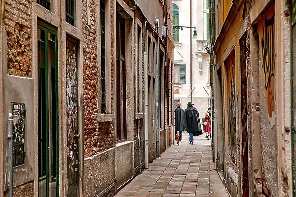 Italy, Venice, typical narrow street