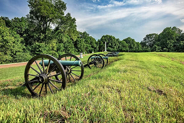 Mississippi, Vicksburg, Canon Display at The Vicksburg National Military Park