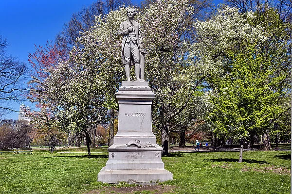 New York City, Manhattan, Hamilton Statue in Central Park