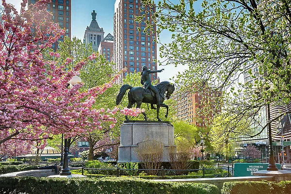New York City, Manhattan, Union Square, George Washington Statue
