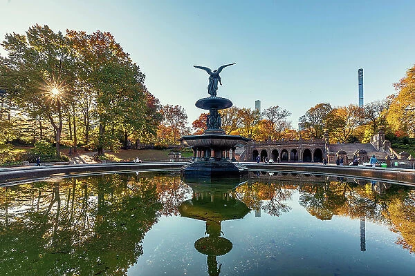 NY, NYC, Central Park, Bethesda Terrace, Bethesda Fountain