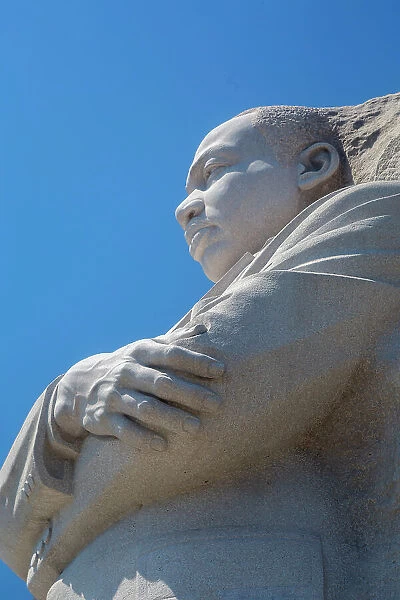 Washington, D.C. Closeup of Martin Luther King Jr. Memorial