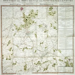 Battle of Waterloo map J020089