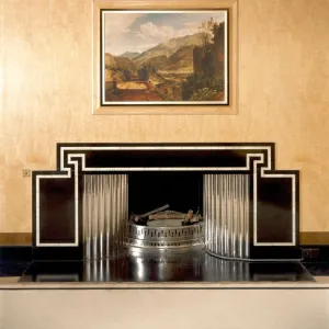 Dining Room fireplace, Eltham Palace J990127