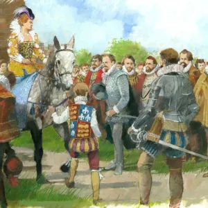 Elizabeth I being welcomed to Kenilworth Castle N090094