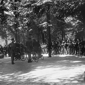 THE HAGUE, NETHERLANDS. Soldiers from the Dutch army mobilising in Den Haag (The Hague)