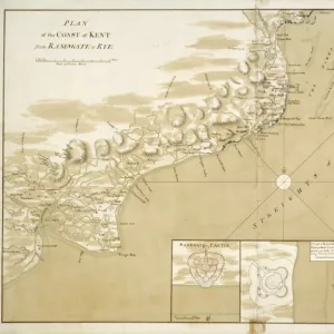 Kent coastal defences in 1740 J010166