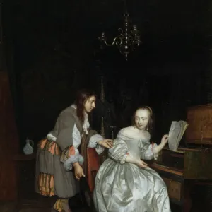 Metsu - A Gentleman and a Lady at a Virginal K010543