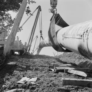 Engineering and Construction Canvas Print Collection: Pipelines