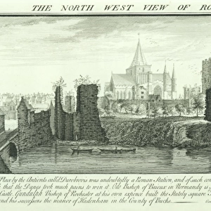 Rochester Castle engraving N070824