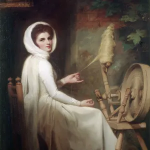 Romney - Lady Hamilton at the Spinning Wheel J910506