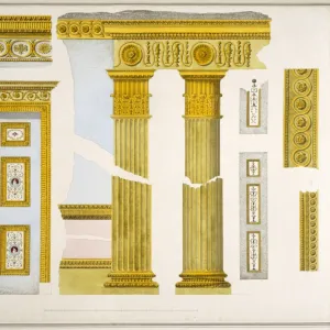 Scrapbook design of Audley End House interior J960215