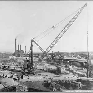 Engineering and Construction Canvas Print Collection: Building Power Stations