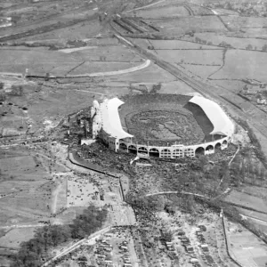 Football grounds from the air Poster Print Collection: Wembley Stadium