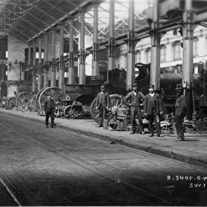Locomotive Works Canvas Print Collection: B Shed