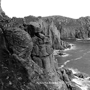 Lions Den, Lands End, Cornwall, February 1924
