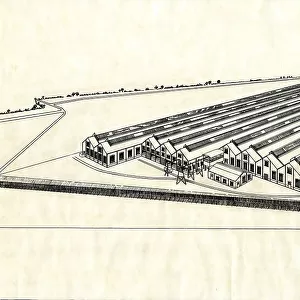 Plan of New Carriage Shop, Swindon Works, 1931