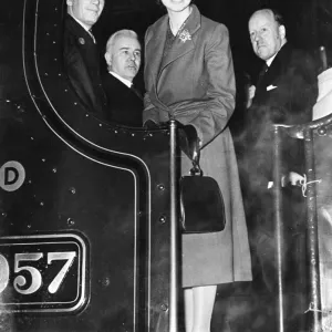 Princess Elizabeth at Swindon Works, November 1950