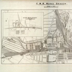 Swindon Works Map, c. 1940s