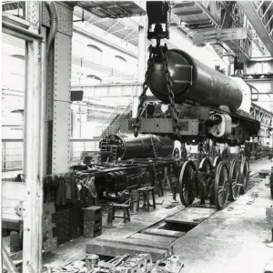 Wheeling a King Class locomotive, A Shop, 1927