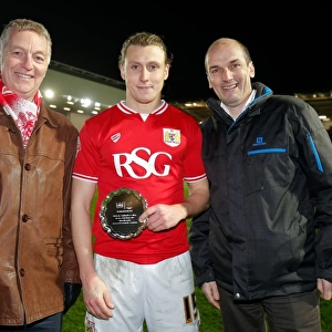 Luke Freeman Receives Man of the Match Award vs. Brighton & Hove Albion, 2016