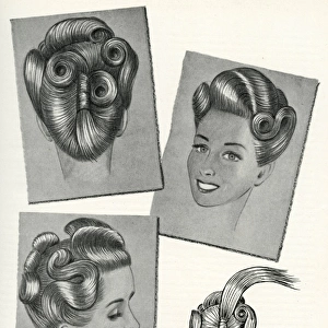 1940s hairstyle suitable for very long hair