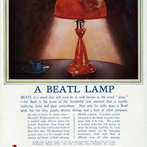 Advert for Beatl table lamps 1930