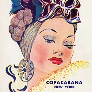 Advertising card for the Copacabana Club, NY