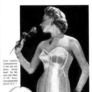 Advert for English Rose dream corselette, 1952