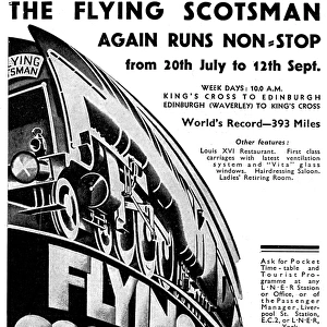 Ad for the Flying Scotsman
