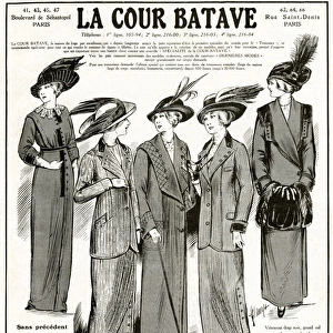 Advert for La Cour Batave womens clothing 1912