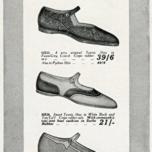 Advert for Lilley & Skinner tennis shoes 1928