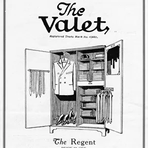 Advert for The Valet fitted wardrobes, 1927