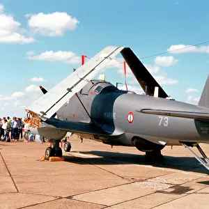 Aeronavale - Breguet Br. 1050 Alize 73 (msn 73) of 6 Flotille, based at Nimes Garons, at the RAF Mildenhall Air Fete on 26 May 1990. (Aeronavale - Aeronautique Navale - French Naval Aviation) Date: 1990