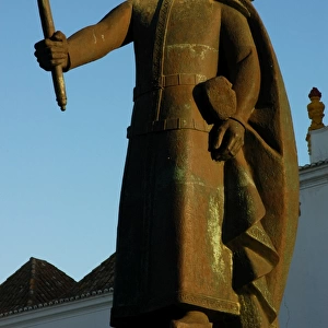 Afonso III of Portugal. Statue. Faro. Algarve. Portugal