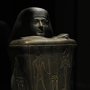 Amun-priest Hor. Block statue. Egypt