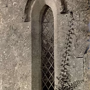 Anglo-Saxon window, St Mary's Church, in the village of Temple Guiting, Gloucestershire Date: 1930s