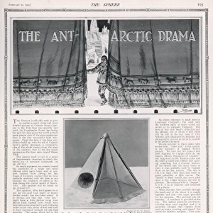 The Antarctic Drama - page from The Sphere